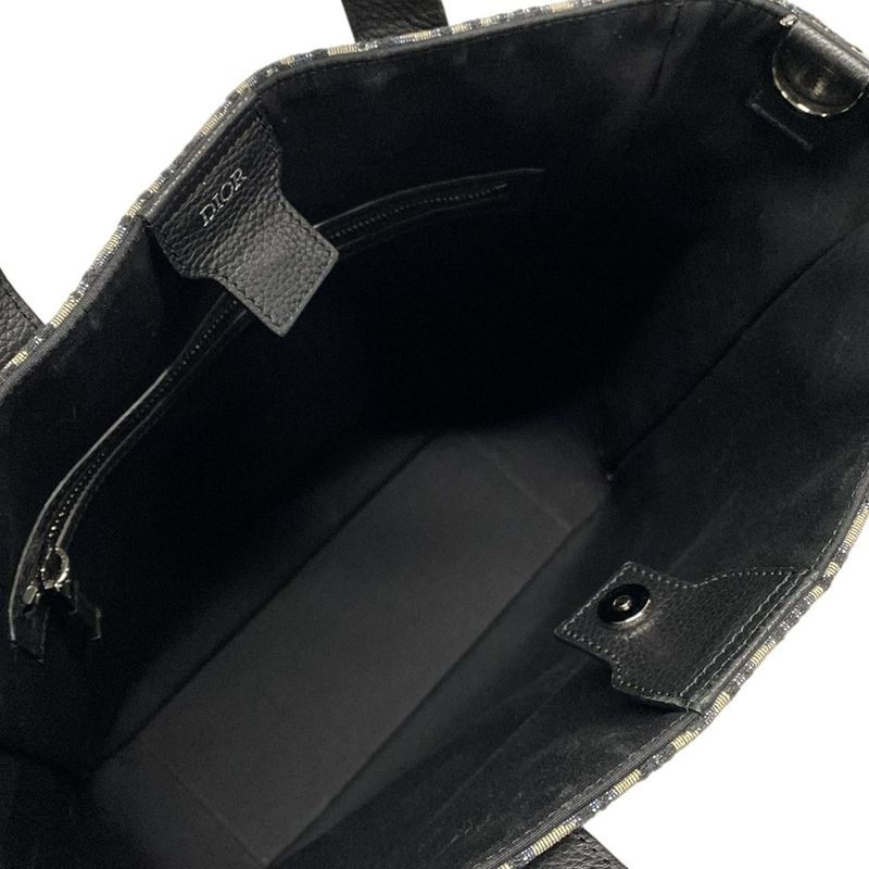 Dior/christian Dior Tote Bag Saddle Tote 1adsh175yks Navy And Black Oblique