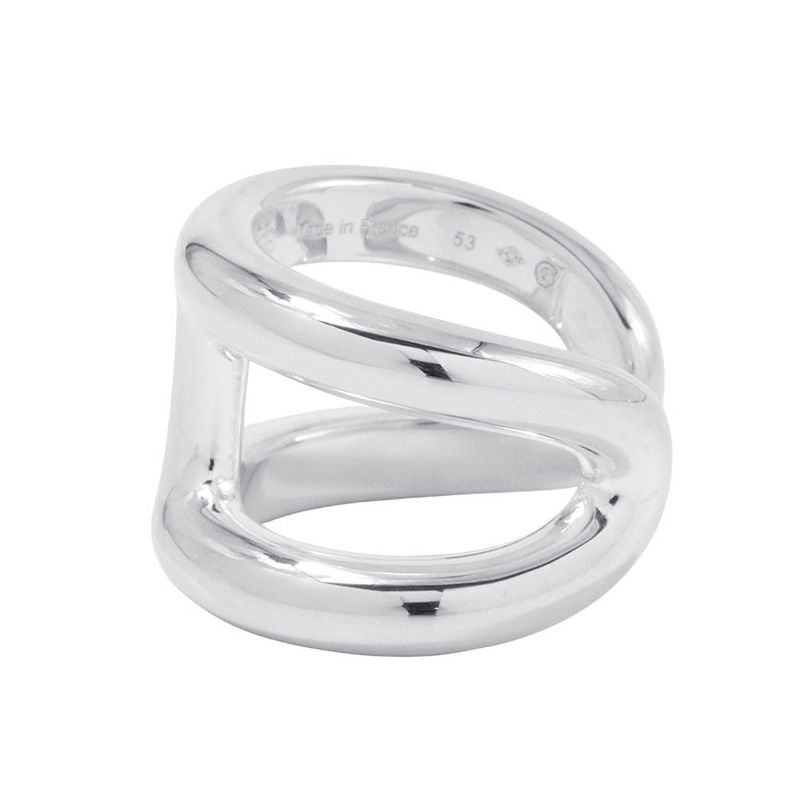 Hermes Ring Osmose GM Silver 53
