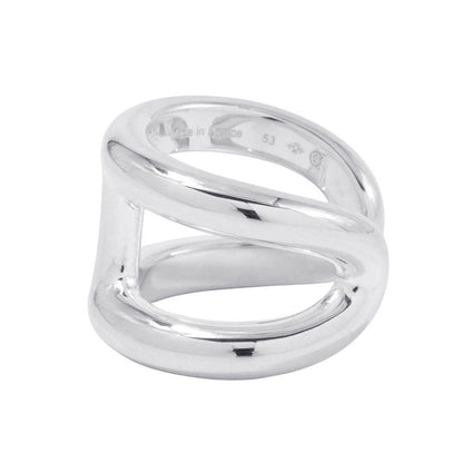 Hermes Ring Osmose GM Silver 53