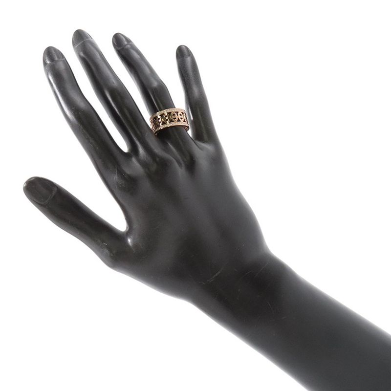 Hermes Ring Chaine D'ancre Divine PM Diamond Total 18K Pink Gold