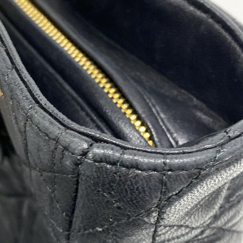 Dior/christian Dior Handbag Lady Dior Large Bag Black Lambskin