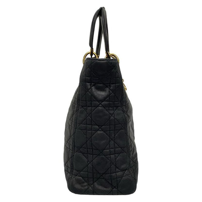 Dior/christian Dior Handbag Lady Dior Large Bag Black Lambskin