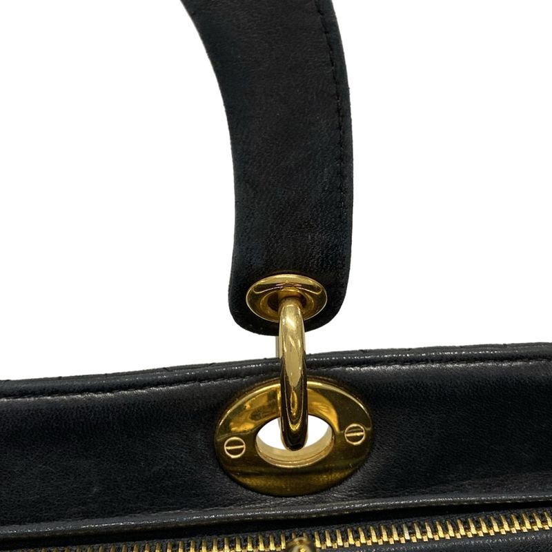 Dior/christian Dior Handbag Lady Dior Large Bag Black Lambskin