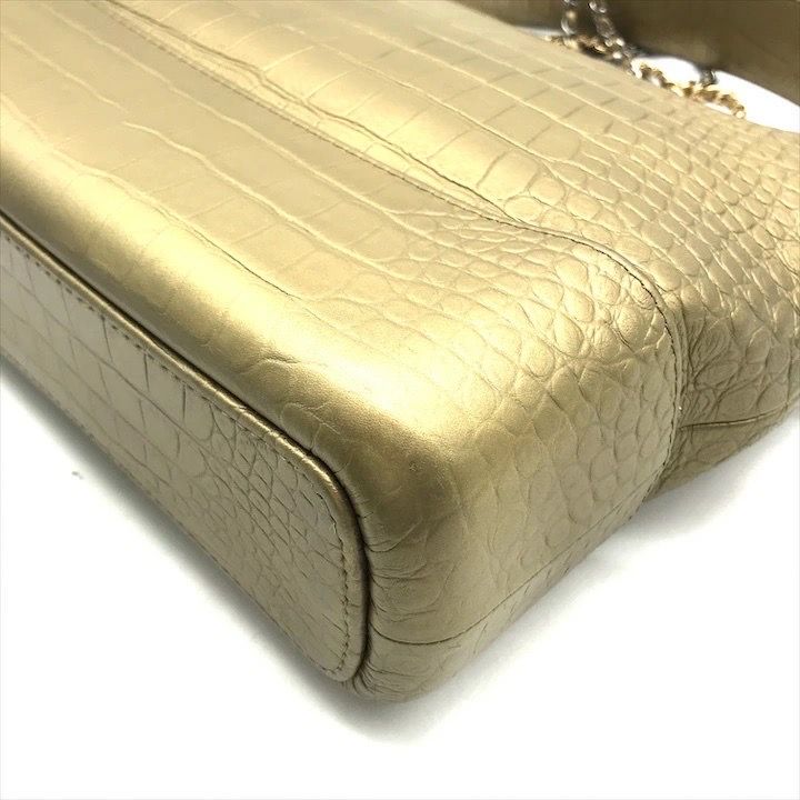Chanel CC Logo Limited Edition Croco Shoulder Bag