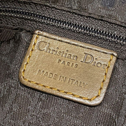 Dior/christian Dior Handbag Saddle Bag Dark Brown And Light Brown Leather