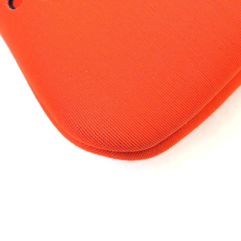 Hermes Neobain ZEN Au Soleil PM Logo Perforated Design Leather Pouch With ZIP