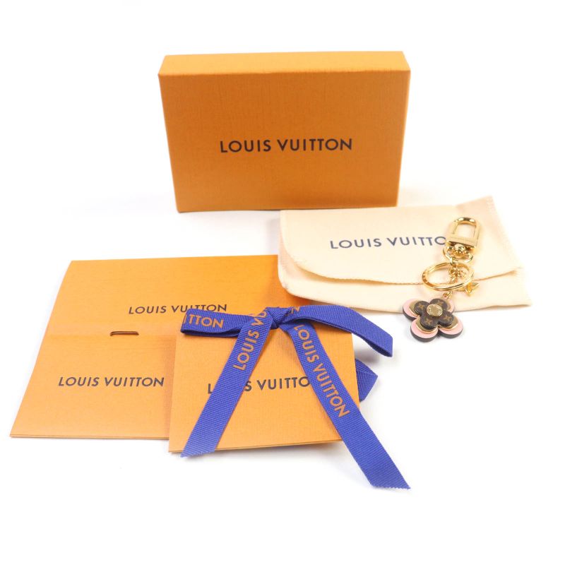 Louis Vuitton 2025 M63085 Key Holder - Blooming Flower BB Pink Brown Gold