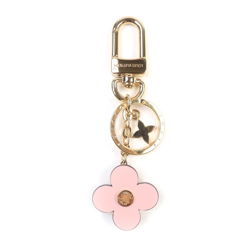 Louis Vuitton 2025 M63085 Key Holder - Blooming Flower BB Pink Brown Gold