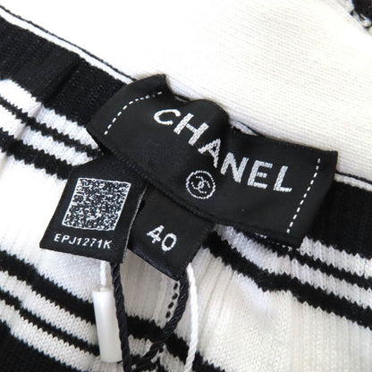 CHANEL 23C P74243 Cotton Coco Mark Parts Logo Multi-border Pattern Mini