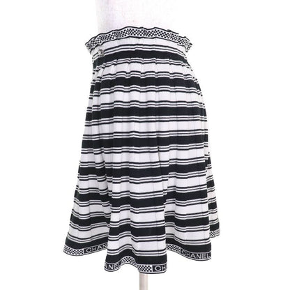 CHANEL 23C P74243 Cotton Coco Mark Parts Logo Multi-border Pattern Mini