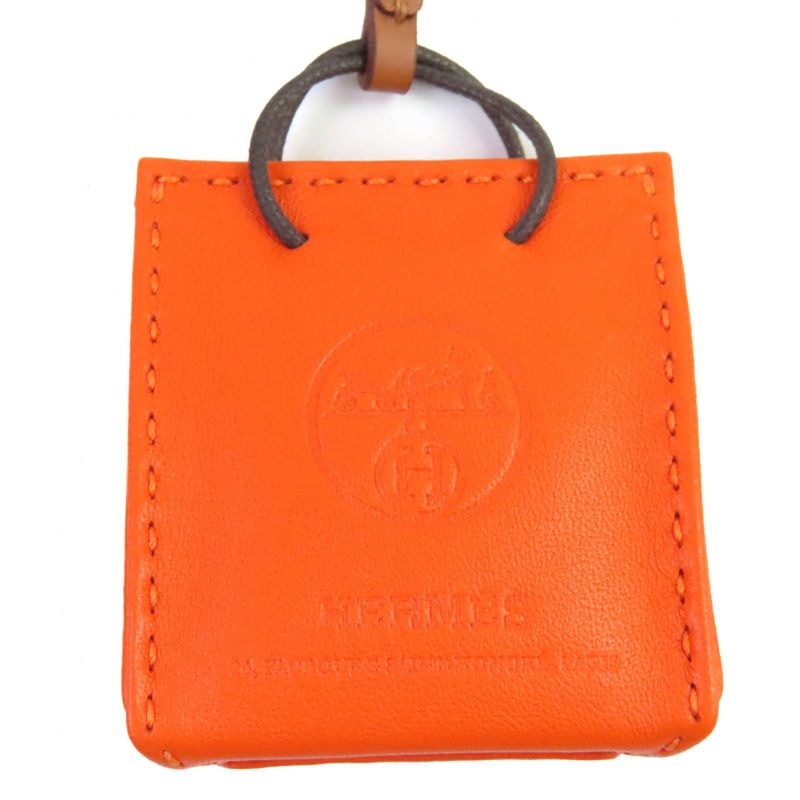 Hermes 079065ca SAC Orange Sac Orange Fou/gold Bag Charm Y Engraved Box Made In