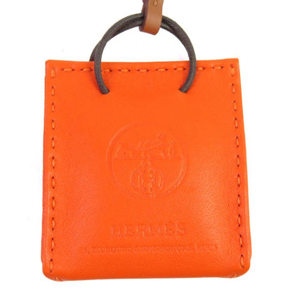 Hermes 079065ca SAC Orange Sac Orange Fou/gold Bag Charm Y Engraved Box Made In