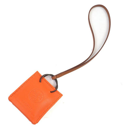 Hermes 079065ca SAC Orange Sac Orange Fou/gold Bag Charm Y Engraved Box Made In