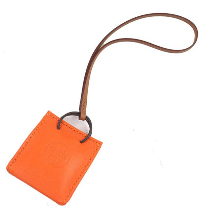 Hermes 079065ca SAC Orange Sac Orange Fou/gold Bag Charm Y Engraved Box Made In