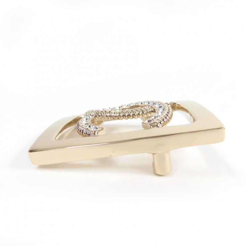 CHANEL A23P Coco Rhinestone Brooch With Gold Accessories Boxed Made In France