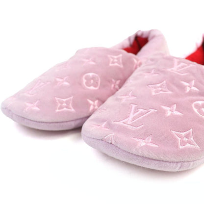 Louis Vuitton Dreamy Line Loafers Velvet Cashmere Monogram Logo Embroidery Room