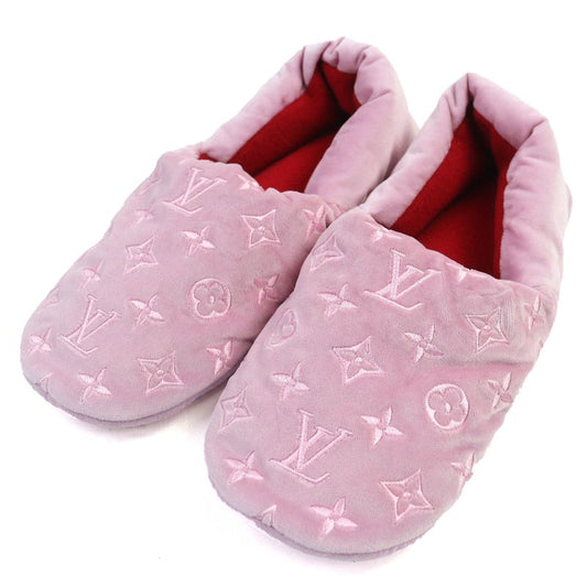 Louis Vuitton Dreamy Line Loafers Velvet Cashmere Monogram Logo Embroidery Room