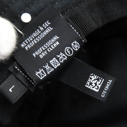 CHANEL 100% Cotton Coco Embroidered Logo Bucket Hat Black White L Made In Italy