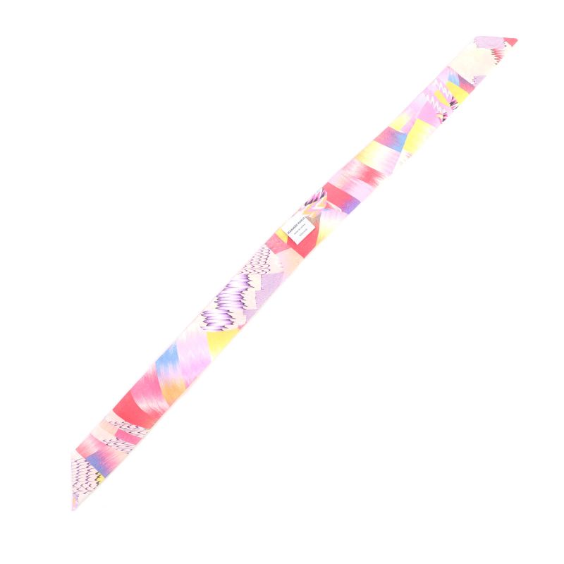 Hermes Kyoto Marble 100% Silk Twilly 2022 Limited Edition Scarf Pink Made In