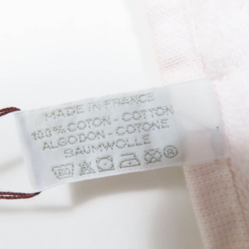 Hermes Avalon Bath Towel 100% Cotton H Logo Large Size Towel Pink With Box Made