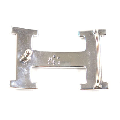 Hermes Touareg Ag925 Hand Engraved Design Hairline H Logo Belt Buckle Silver