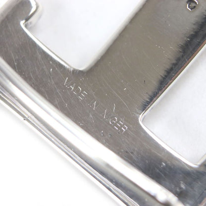 Hermes Touareg Ag925 Hand Engraved Design Hairline H Logo Belt Buckle Silver