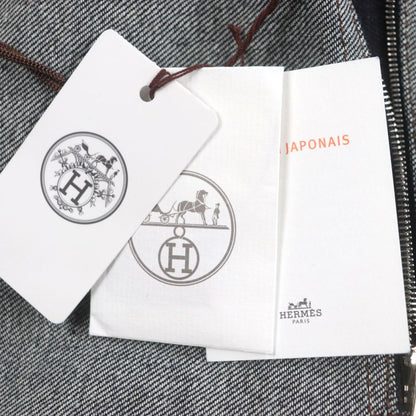 Hermes 23SS Icon Au Carre Cotton Serie Button Embroidery Patch Leather Patch