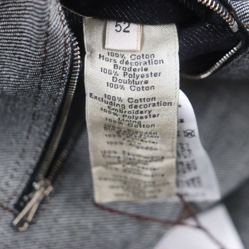 Hermes 23SS Icon Au Carre Cotton Serie Button Embroidery Patch Leather Patch