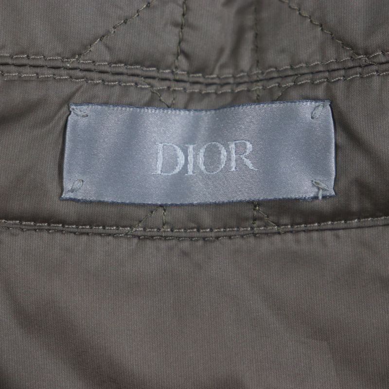  DIOR Homme 313c509ba767 Logo Button Cannage Quilted Jacket With Logo Patch