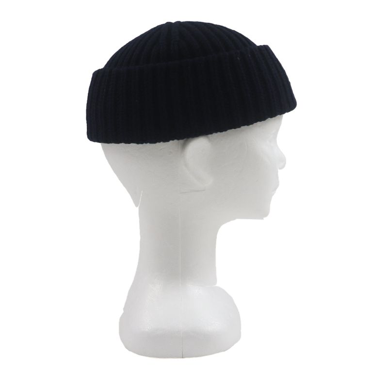 Gucci 759059 75% Wool Hat With Logo Badge Navy M (58cm (22.83in)) Made In