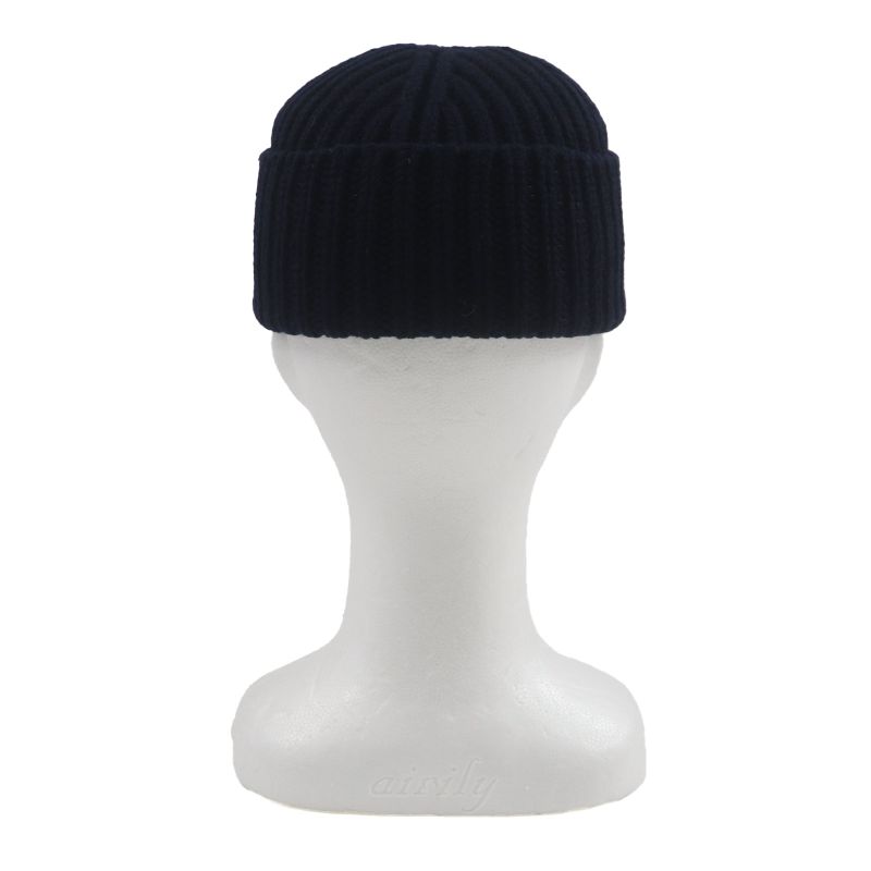 Gucci 759059 75% Wool Hat With Logo Badge Navy M (58cm (22.83in)) Made In