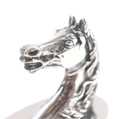 Hermes Vintage Cheval Metal Horse Motif Bottle Opener Silver With Box Made In