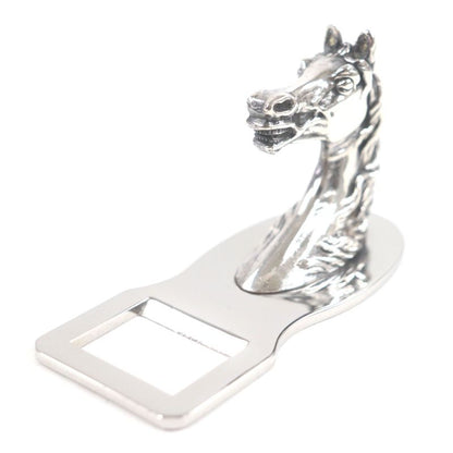 Hermes Vintage Cheval Metal Horse Motif Bottle Opener Silver With Box Made In