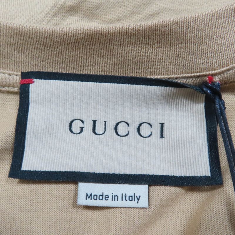 Gucci 22SS 548334 100% Cotton Short Sleeve T-shirt With Logo And Dog Design