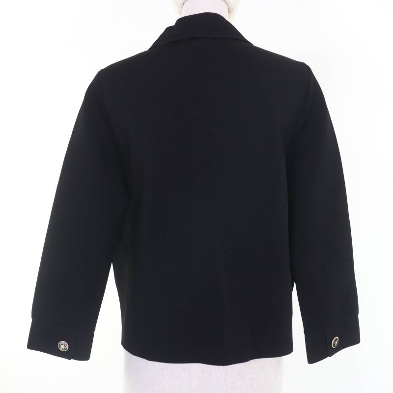 DIOR 23SS 324v53bm512 Logo Button Knit Jacket Black 44 With Hanger Garment Made