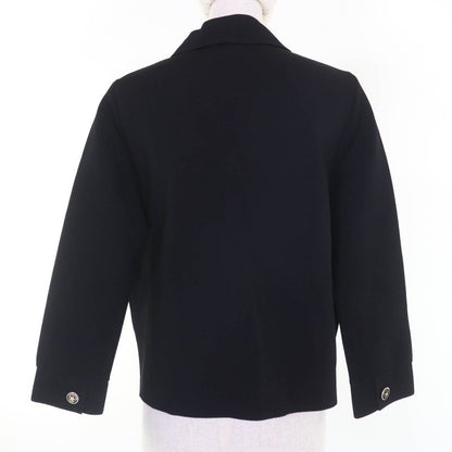 DIOR 23SS 324v53bm512 Logo Button Knit Jacket Black 44 With Hanger Garment Made