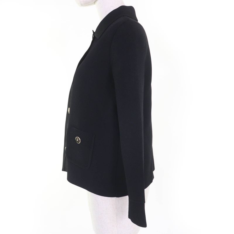 DIOR 23SS 324v53bm512 Logo Button Knit Jacket Black 44 With Hanger Garment Made