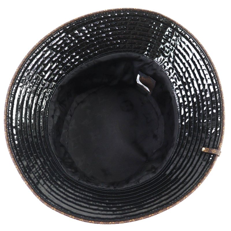 Louis Vuitton 2021 M77020 Bob Rainey Day Monogram Flower Enamel Hat Black S