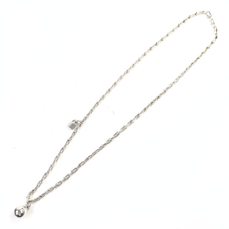 Tiffany & Co Hardware Wrap Link Ag925 Accessory Necklace Silver Made In Italy