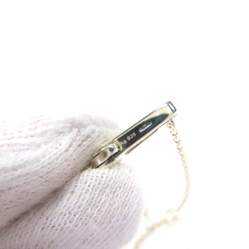 Gucci Cutout Cross Necklace Ag925 G Cross Logo Accessory Necklace Silver With