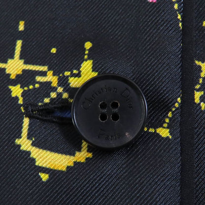 Christian DIOR 22AW 241v29a6633 100% Silk Zodiac Pixel Short Sleeve Shirt With