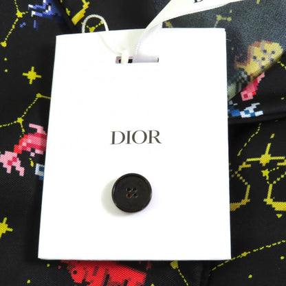 Christian DIOR 22AW 241v29a6633 100% Silk Zodiac Pixel Short Sleeve Shirt With