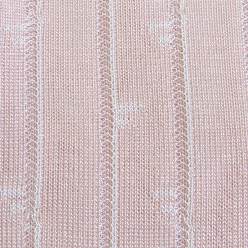 Fendi 2022 Fzx834 Cropped High Neck Long Sleeve Knit Top Pink 38 Made In Italy