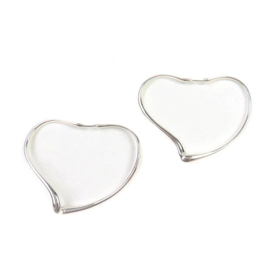 Tiffany & Co Elsa Peretti Open Heart Hoop Earrings 925 Accessories