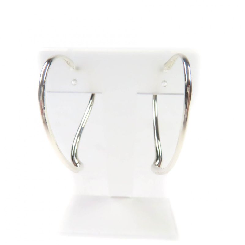 Tiffany & Co Elsa Peretti Open Heart Hoop Earrings 925 Accessories