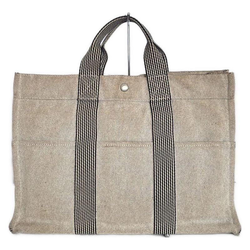 Hermes New Fourre Tout Tote MM White And Black