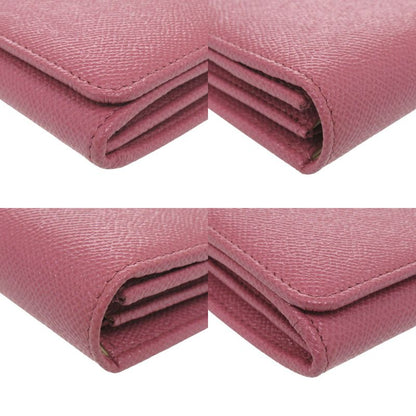 Bulgari Bvlgari Logo Clip Leather Pink Long Wallet 1274 Bvlgari