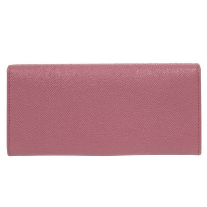 Bulgari Bvlgari Logo Clip Leather Pink Long Wallet 1274 Bvlgari