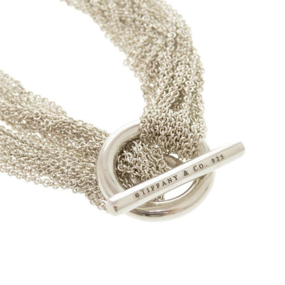 Tiffany & Co Open Heart Toggle Silver 925 Necklace 0269 Tiffany & Co