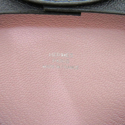 Hermes Bastia Verso Chevre Blue Eau Chien W Engraved (2024) Coin Case Wallet